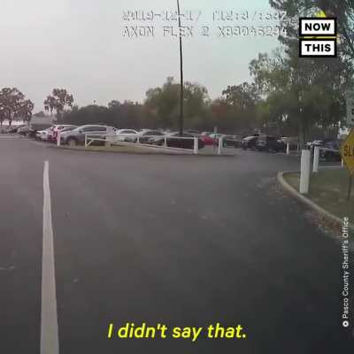 Deputy threatens to Shoot Student leaving School Campus