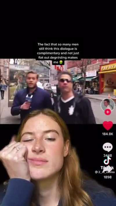 This guy has the audacity to keep catcalling while fully knowing it’s uncomfortable
