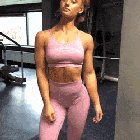 19 y/o Dutch gymnast and model Guusje van Geel [gif]