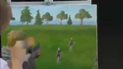 Bob Ross ja sabia como ser um pro player de fortnite