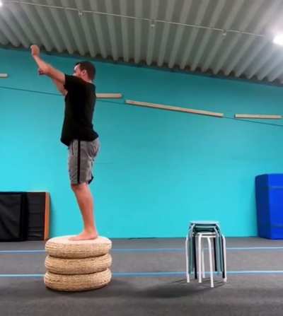 A flawless backflip