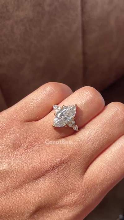 Crafted This 3.5ct Marquise in 18k Yellow Gold – Thoughts? 💛