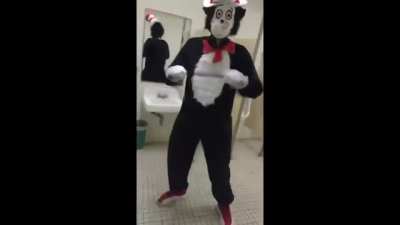 Cat in the Hat.... in a bathroom