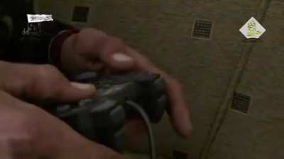 Remote control MG being controlled with a PS2 controller (Syria)