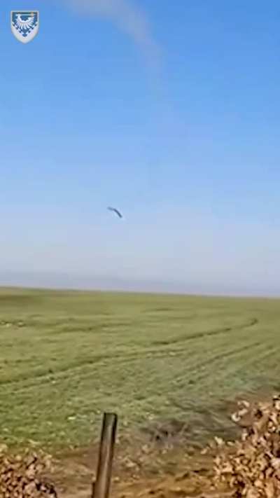Shooting down a cruise missile from manpad by a Ukrainian soldier