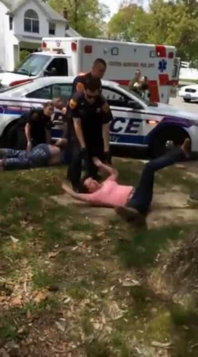 Attempting to attack a Police Officer when they aren't looking...