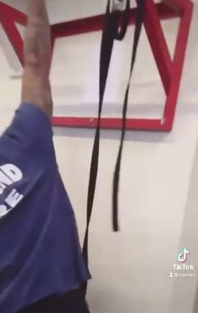 Firefighters messing with each other at work