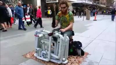 Some kinda hobo street-musician only known as 