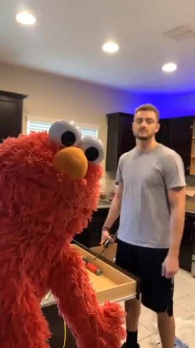 Guys, I think Elmo's lost it.