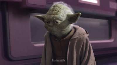 Yoda shocks Palpatine