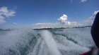 On a jet ski