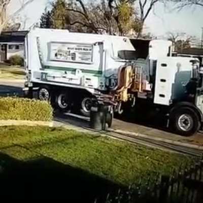 Elmer Fudd could spend a whole episode trying to dump this smug immovable trash can
