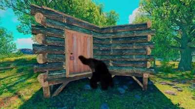 The grub with a eoka and a dream outside my base on wipe day: