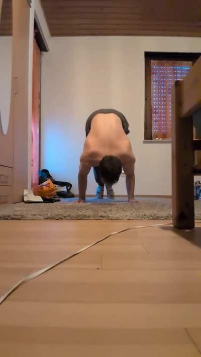 Why do I keep falling in handstand press