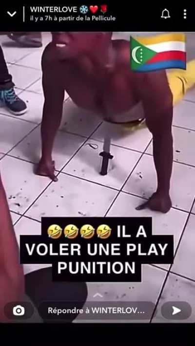 Punishment for stealing a playstation