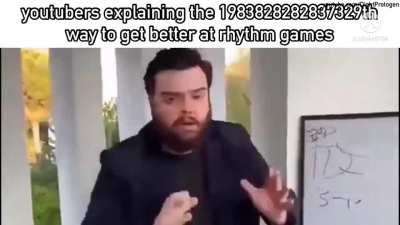 rhythm game fans be like