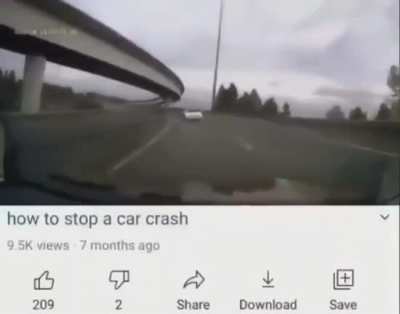How to stop a car crash