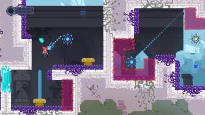 After 4 years of love and late nights, our pixel platformer TetherGeist is nearly finished