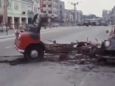 Very rare video of the aftermath of 13 May 1969 riot incident that took place in Kuala Lumpur