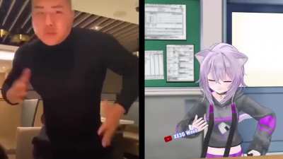 okayu when angry ft. chinese man