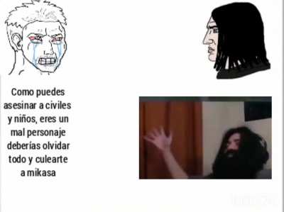 Eren haciendose una penta en marley