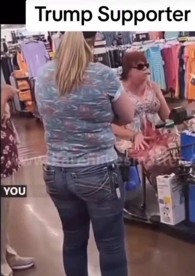 Scooter MAGA Karen loses her shit.