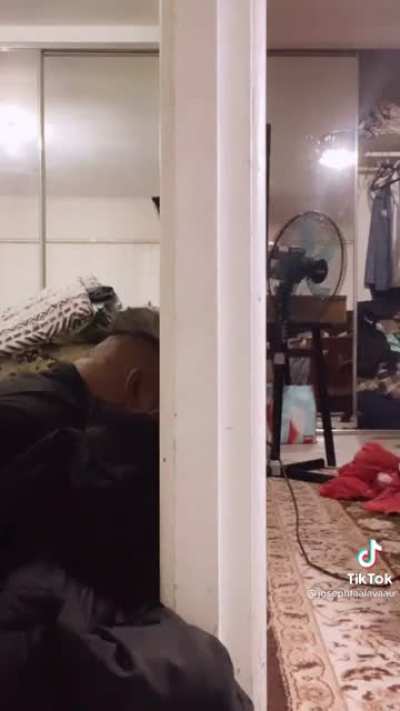 Bro fell asleep like this