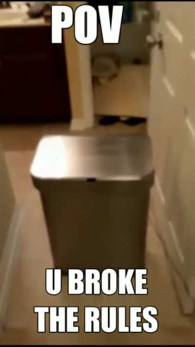 You broke them