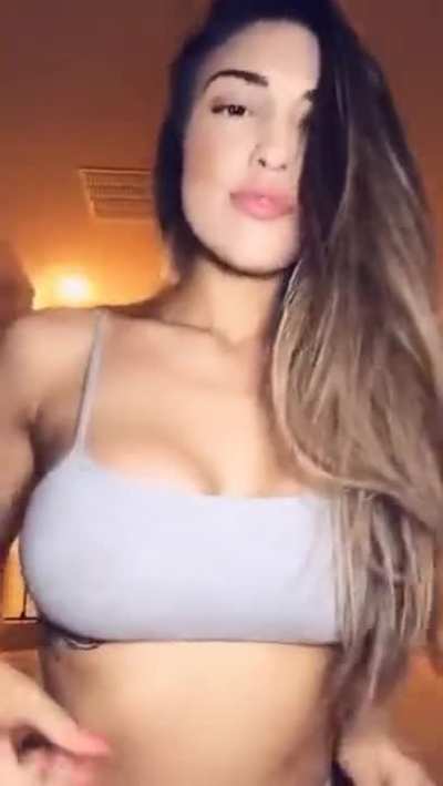 Hot brunette reveal