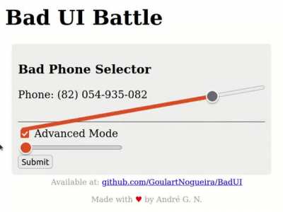 A Bad UI Phone Selector (Generated with the help of OpenAI Codex)
