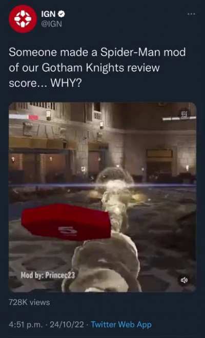 Do you agree with Spider-Man’s ‘Gotham Knights 5/10 -IGN’ rule?