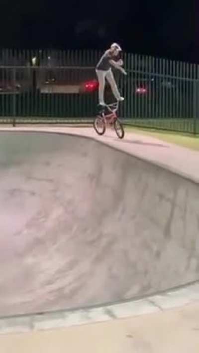 WCGR riding a bike hands free