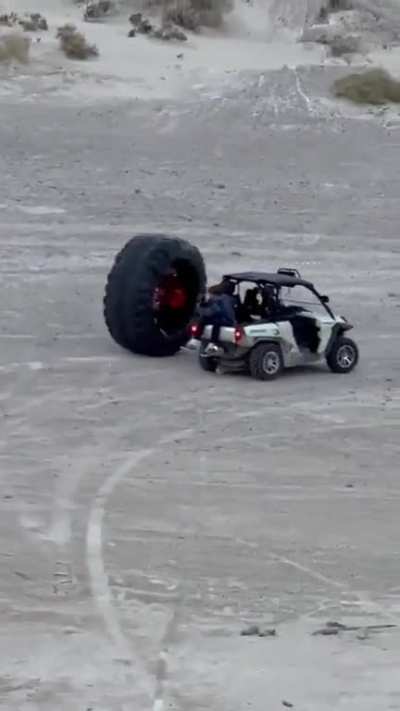 When a group of men find something to play with...