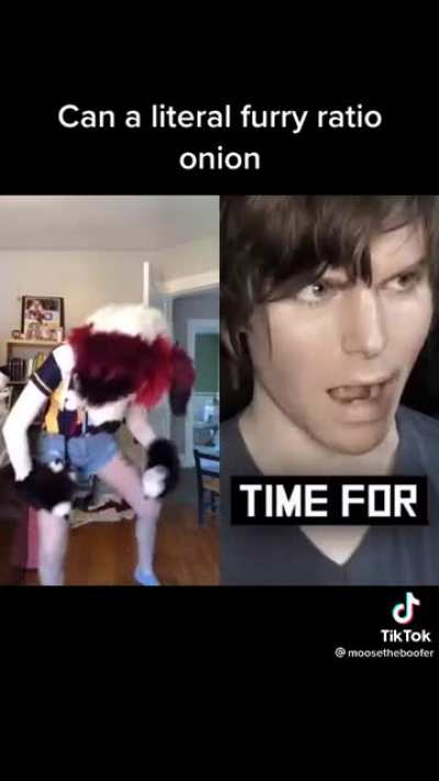 The furry won, hands down
