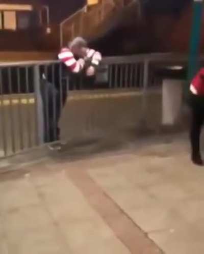 Showing my friends how high I can jump