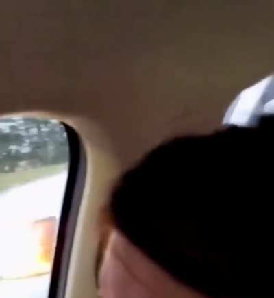 Road rager chases family and hits motorcyclist. He was later arrested.