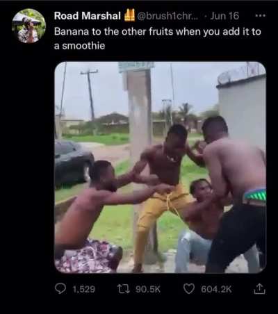 Fruit smoothie = banana smoothie