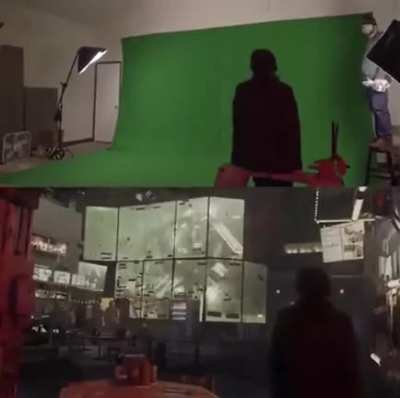 Green-screen...
