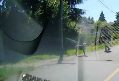 Just a man I came across walking his dog on a hot, sunny day. No big deal.