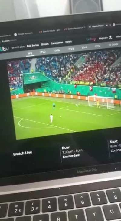 My friends reaction to Spain's penalty