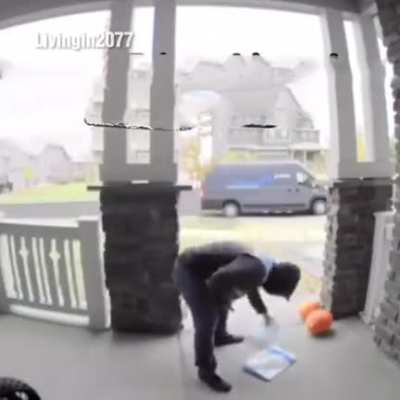 Poor delivery guy