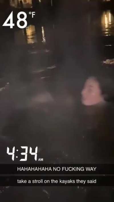 WCGW if I try to stand up on a kayak in the cold?