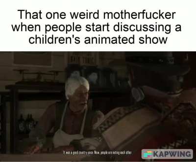 It's Genuinly worrisome the amount of times i have seen a cartoon review devolve into a hateful rant