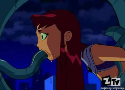 Starfire getting absolutely ruined. A classic.