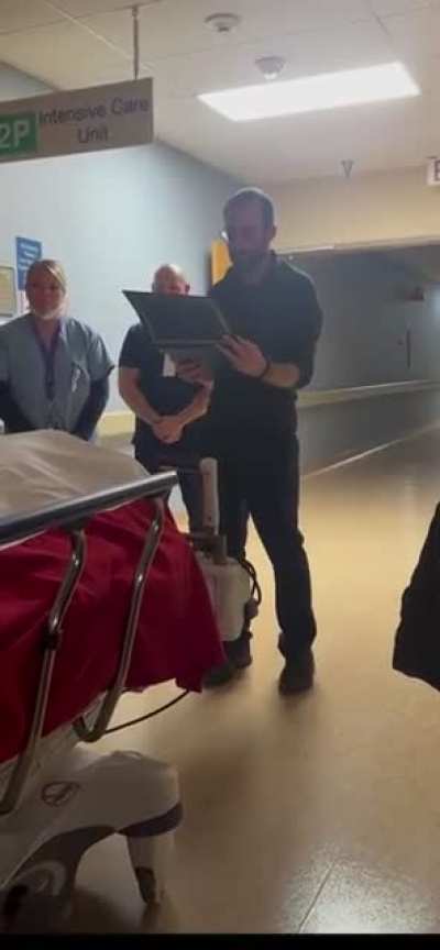 Alex Pretti (who DHS labeled a domestic terrorist) honoring a veteran that passed away in the ICU
