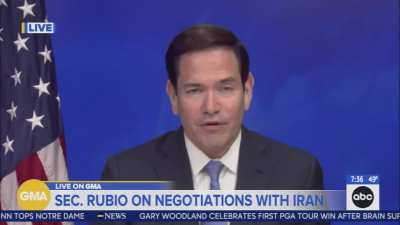 M. Rubio a.k.a Narco Rubio: “Imagine if instead of spending billions on weapons, Iran spent that money on its people. They’d have a much different country.”