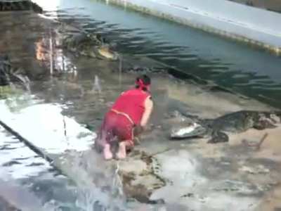 O promotor dema já é ele colocando a mão na garganta do bicho