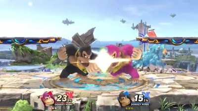 Playing DK dittos with my cousin and this happened