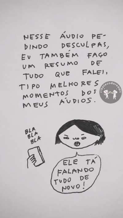 Eu mando áudios 