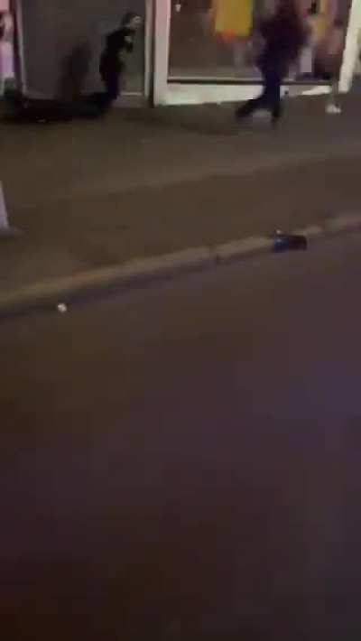 Guy smashes cars